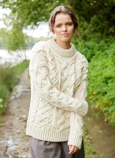 Sorcha Aran Crew Neck Sweater